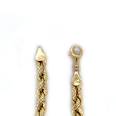 10mm Gold Rope Bracelet 10K - White Carat - USA & Canada